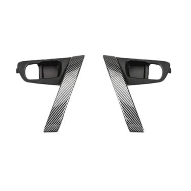 Imagem de Maçanetas internas de fibra de carbono do carro Base interna da tampa da maçaneta da porta compatível com Nissan Qashqai J10 2007 2008 2009 2010 2011 2012 2013 2014 2015 - A53R