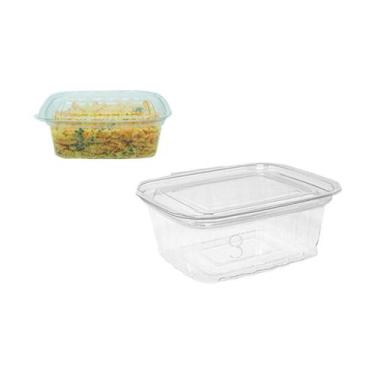 Imagem de Embalagem Doce Retangular Articulado 400ml Com 10 Unidades - S3 Embala