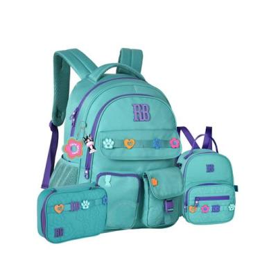 Imagem de Mochila Costas Lancheira Estojo Rebecca Bonbon Juvenil - Clio Style