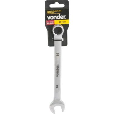Imagem de Chave Combinada 16mm Cromo Vanádio Cromada Cartela Vonder
