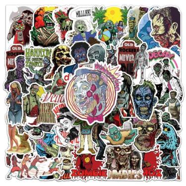 Imagem de Pacote de adesivos em vinil de grafite verde, 50 unidades Cool Zombie 