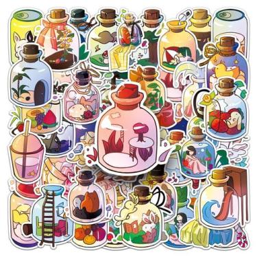Imagem de Adesivos Jar World 50 peças Creative Glass Bottle Landscape - Yiweisai