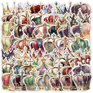 Imagem de Adesivos de vinil Crown Royal Jewel à prova d'água, 50 unidades para b