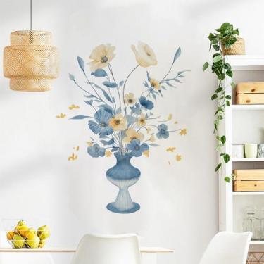 Imagem de Adesivos de parede Vaso de flores de estilo chinês Lotus and Lily - yi