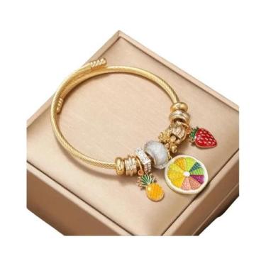 Imagem de Pulseira Feminina De Verão Com Miçangas E Design De Frutas Multielemen