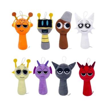 Imagem de Boneco De Pelúcia Infantil Sprunki, Brinquedo De Pelúcia, Almofada De 