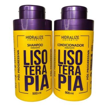 Imagem de Shampoo E Condicionador Lisoterapia 1l Pós Progressiva - Hidralize