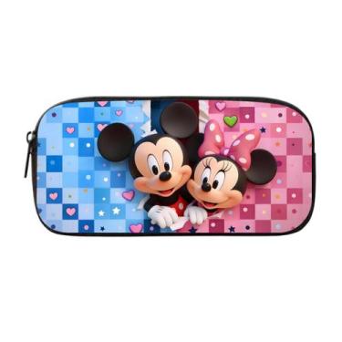 Imagem de Mochila Estojo Lancheira Escolar Ratinho Mickey - Genérica, Estojo 311