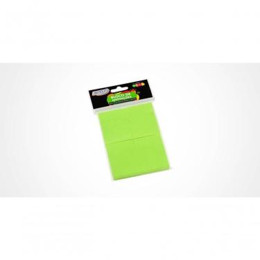Imagem de Bloco Adesivo BRW Verde Neon 38x51 com 100 Folhas para Anotações e Recados Verde