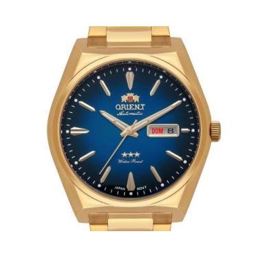 Imagem de Relógio orient masculino dourado automatico f49gg013 d1kx