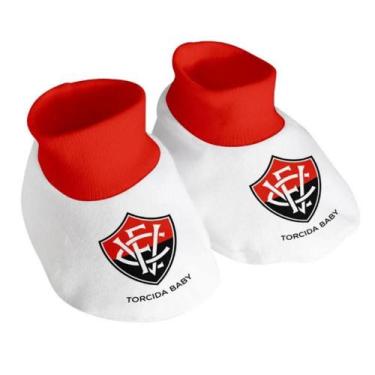 Imagem de Meia Pantufa Bebê Vitória BA Oficial - Torcida Baby