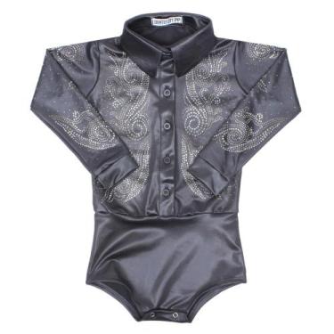 Imagem de Body Infantil Bordado com Strass Preto Country City 36876, PP
