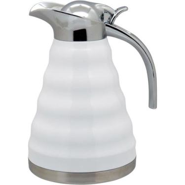 Imagem de MULLER GARRAFA TÉRMICA 23x18x14cm 1,2L INOX BRANCO PAREDE DUPLA - HOME