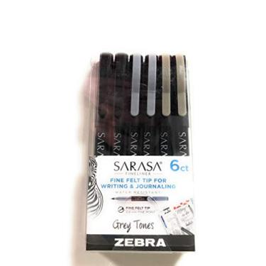 Imagem de ZEBRA Delineador Zebra Sarsa 6 Canetas de Ponta Fina 0.8 mm