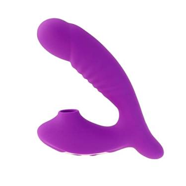 Imagem de Vibradores Feminino Estimulador Duplo 10 Velocidades Sexuais Estimulação Clitóris e Ponto G Erótico Zatla (Roxo)