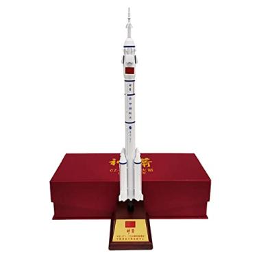 Imagem de TECKEEN 1/220 Scale China's Long March 2 Launch Model Alloy Fighter Model Diecast Plane Model for Collection