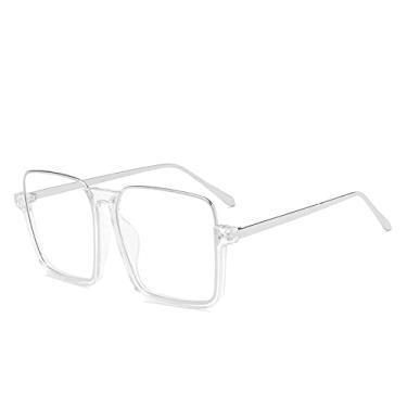 Imagem de Óculos de sol quadrados de luxo femininos masculinos moda grandes siameses óculos de sol femininos de armação grande uma peça óculos de proteção UV400,10, tamanho único