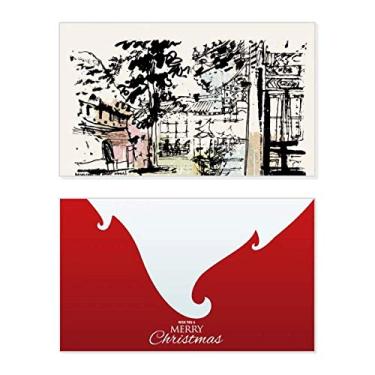 Imagem de The Hidden Pavilion in Chengdu of China Holiday Holiday Holiday Merry Christmas Parabéns Card Christmas Letter Message