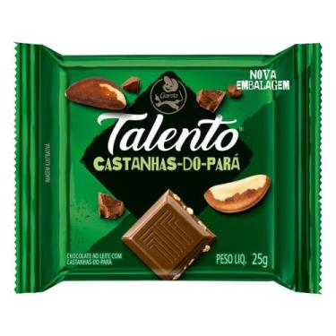 Imagem de Chocolate Garoto Talento Ao Leite Com Castanhas-Do-Pará 25G
