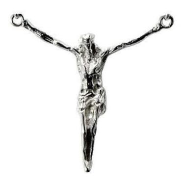 Imagem de Pingente Jesus Cristo Em Prata 950 Florenzza Jóias, Único, Prateado
