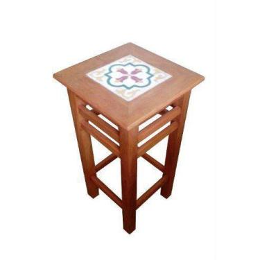 Imagem de Banqueta Corais II Em Madeira De Demolição - Cód 2349 - Barrocarte