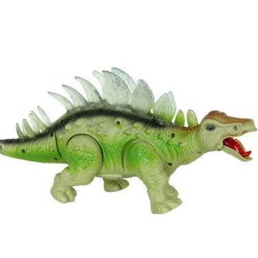 Imagem de Brinquedo infantil Dinossauro Com som e luz Estegossauro e muito diver