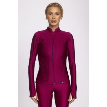 Imagem de Jaqueta Feminina Fitness Corta Vento Magenta - Vibs Fitwear, G