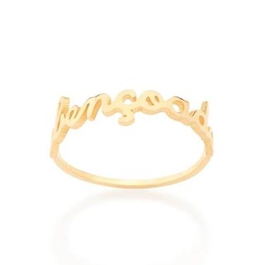 Imagem de Anel Abençoada Rommanel Religioso  Lançamento 512554, 18, Dourado