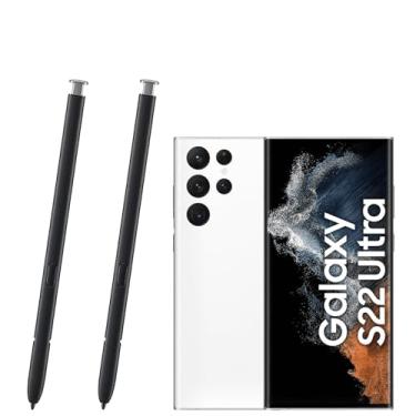 Imagem de 2 canetas de substituição para Galaxy S22 Ultra para Samsung Galaxy S22 Ultra 5G SM-S908, Galaxy S22 Ultra S, caneta Stylus para Samsung S22 Ultra 5G sem Bluetooth (branca)