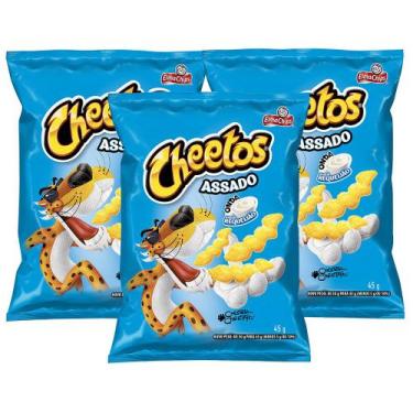Imagem de Cheetos Onda Requeijão 45g  Kit com três unidades