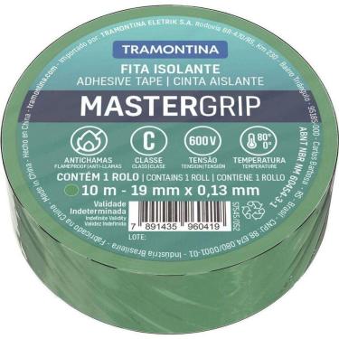 Imagem de Fita Isolante Classe C 0,13x19 Mm Verde 10 M - Tramontina