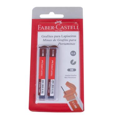 Imagem de Grafite para Lapiseira HB 0.5mm com 48 Faber Castell SM/TMG05HB