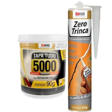 Imagem de Massa Super Flex Tapa Tudo Furos Trincas 5000 Pote 90g + SELANTE ZERO 