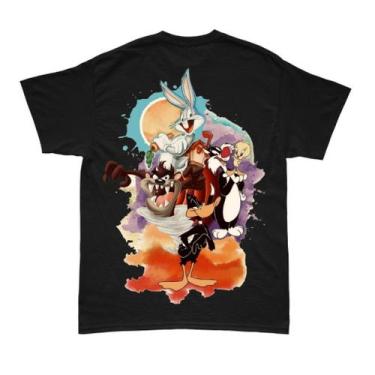 Imagem de Camiseta Oversiezed Turma do Pernalonga 100% algodão fio 30.01 costura