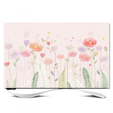 Imagem de HSTANGKY Capa de TV para LCD LED de interior capa universal antipoeira para TV protetor de ecrã com estampado floral para telas curvas/planas - flower2, 70 polegadas