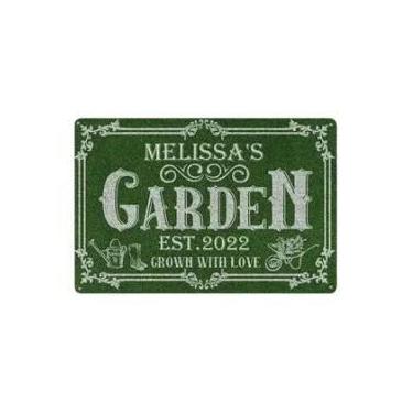 Imagem de Placa De Parede Retrô Shabby Chic Vintage De Metal Para Jardim, Para D