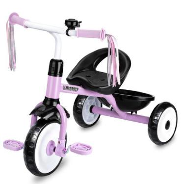 Imagem de Triciclo Liberry para crianças de 2 a 4 anos com campainha, cesta e pe