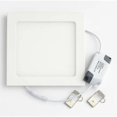 Imagem de Plafon Painel de led quadrado 19cm Bivolt  15W 6500k