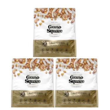 Imagem de Kit 3 Granola Tradicional Zero Açúcar 200g | Grano Square