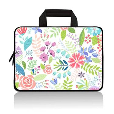 Imagem de Bolsa universal para tablet infantil de 7 a 9 polegadas, à prova de choque, bolsa de neoprene com zíper, bolsa portátil compatível com Apple iPad Mini de 17.8 cm, 20.3 cm, 21.6 cm, 22.6 cm, 22.9 cm,