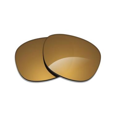 Imagem de Alphax Lentes de reposição Flare Gold espelhadas Elite polarizadas para óculos de sol Ray Ban Michael Titanium RB8096 59 mm