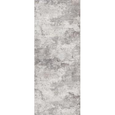 Imagem de BYYVOO Tapete de corredor largo lavável 10 x 25: Tapetes de corredor abstratos modernos - Tapete fino antiderrapante para cozinha, sala de estar, quarto - Tapete fácil de limpar para espaços longos