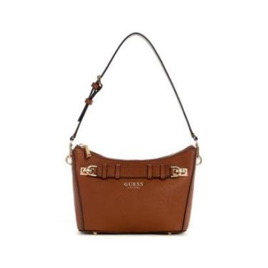 Imagem de Bolsa Gregoria Eco Top Zip Shoulder Bag Marrom-Feminino