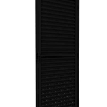 Imagem de Porta de Alumínio de Giro Laminada Ventilada 215x85cm Lucasa Ideale Ab