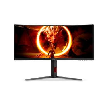 Imagem de Monitor Gamer Curvo Agon Quad 34" AOC WQHD, 180Hz, 0.5ms, com 2.500.000:1 de Contraste - U34G4C/57