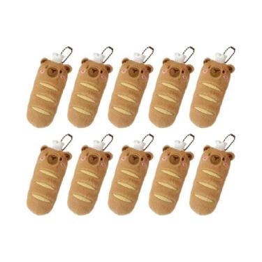 Imagem de Pingente De Pelúcia Kawaii Capivara: Charmoso Boneco Temático De Comid