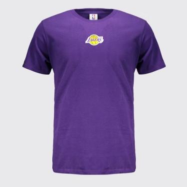 Imagem de Camiseta NBA Los Angeles Lakers Logo Roxa, M