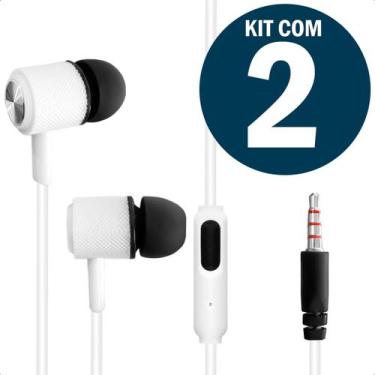 Imagem de Fone de Ouvido Estéreo Intra Auricular com Fio Microfone P2 Extra Bass