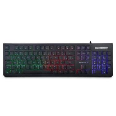 Imagem de Teclado Gamer Multimidia BLACK Eagle Preto Fortrek