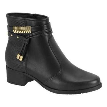 Imagem de Bota Coturno Feminino Cano Médio Moleca Confortável Salto Bloco-Feminino
